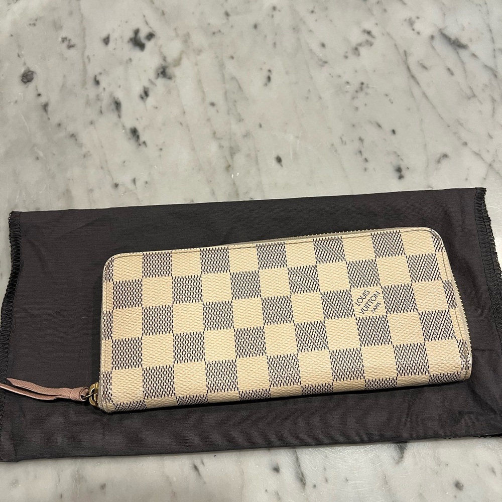 Louis Vuitton Clemence Wallet Damier Azur